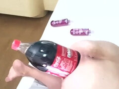 Amateur, Anal, Botella, Consolador, Penetracion con puños, Orgasmo, Solo, Juguetes