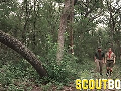 ScoutBoys Hung geek Mike Edge bangs cute uniformed scout bareback