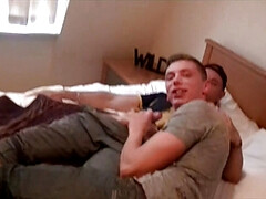 Twink fucked bareback and creampied by stepdaddy