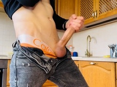 Massive cock and loads of jizz! Masturbating and busting a nut!