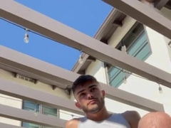 Fur Covered bunghole and stinkin' soles outside in sun for you to nuzzle and idolize