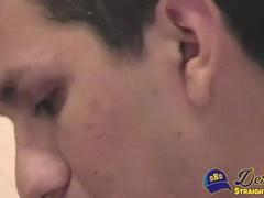 JD and Cole awkwardly take each other’s clothes and suck each other’s cock