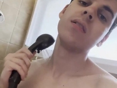 Twunk Showering, Soaping Up Pecs, Ass, Calling You Homo