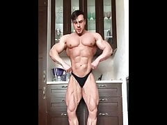 Wide V Bodybuilder Posing