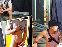 Big cock Asian guy fucked a guy he met at his gym club.