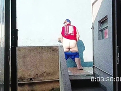 Bad men caught having intercourse on the rooftop, insatiable in the sun (UTTER ON CRIMSON)