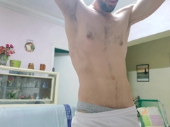 Shooting fountains of jizz in my living apartment