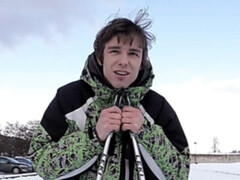 Floppy-haired amateur twink fucked in the ass