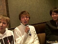Gay japanese twinks fuck in orgy