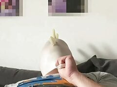 Latex Glove Breathplay: Part 2 listening to Ich tu dir Weh