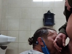 Gay-blowjob, toilet, amateur