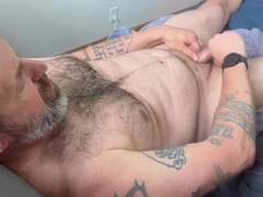 Dreaming about your facehole while I wank my dilf sausage. Will you help me jizz?