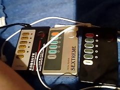 Electric device stimulation and cumming.
