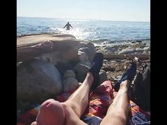 johnholmesjunior caught shooting massive cum load at white rock nude beach with strangers watching