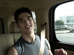 Hung hottie named Roman cums while on all fours