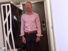 Cedric a gym trainer made a pornography where a man bj's his meaty rock-hard man-meat