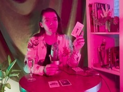 Gay tarot reading with a magical handjob