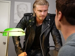 Handsome brunette Titus fucked in the ass by Blake Ryder