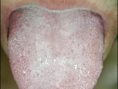 Be a good guy and in my mouth! Joi of long tongue, tongue, cum in mouth, submissive fitness six pack