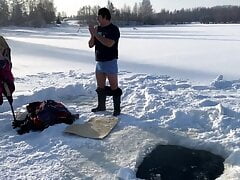 Ice Hole Swimming