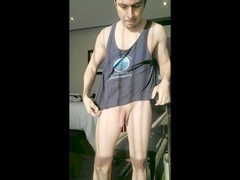 Hot Latin guy Tabascojake poses in stunning natural light after his shower