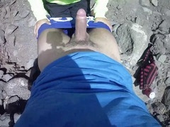 Twink otters outdoors