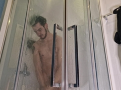 Flexing in the bathroom