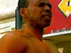 Black hunk throats dick then bends ass for a nice anal