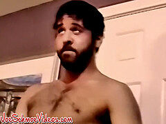 Gay blowjob, wooly, getting off