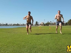 Rowan & Brysen Did Some Jumping Rope & Running Outside Before They Come Inside And Fuck - Sean Cody