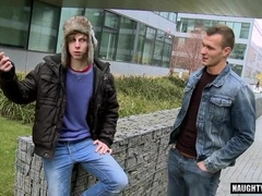 Hot daddy takes on multiple cocks & facials in steamy parent-teacher fuckfest