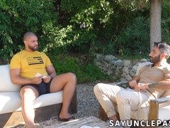 Buff Johnny Viper assists his buddy Nath Latrel in a comeback for a wild fuck-a-thon