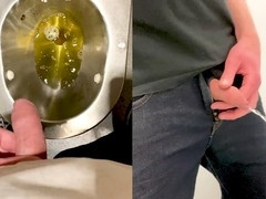 German guy Pisses in hotel