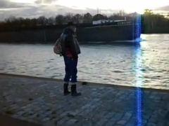 nlboots - rubber boots, leather jacket, working trousers