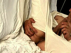 Gay latino, solo, jerking off