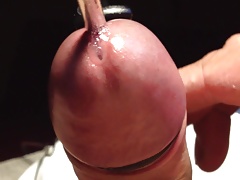 the sounding closeup cumshot