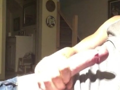 Fapping off my stiffy until I jism solo