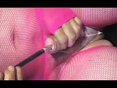 shemale tranny lingerie pantyhose in dildo sounding urethral