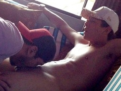 I drain all the juices from my adorable neighbor