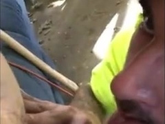 Hungry builder sucking dick 8