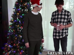 Dakota Lovell and Danny Sparkle Christmas fuck-a-thon with stepparent Tristan Jaxx