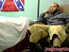 Horny Badass has stopped by to stroke out a load