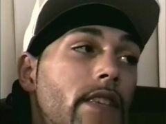 Straightbait ebony thug bareback assfucked by DILF