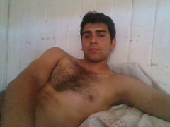 Straight Chilean guy bursts all over himself