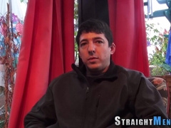 Straighty Tugs And Blows A Load