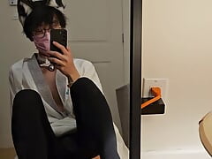 asian sissy bottom twink cosplay masturbate