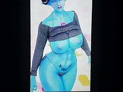 Skyrim Blue demon girl Cum Tribute