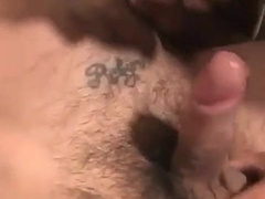 Muscled Teddy Drains Off & Shoots a Geyser