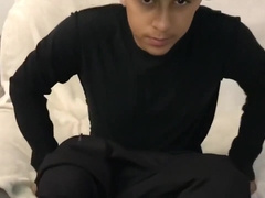 Bad boy wearing a diaper