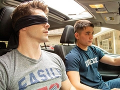 Blindfolded Devin Franco butt-blasted by Colton Reece